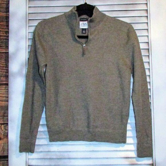 John W. Nordstrom Sm Merino Wool 1/4 Zip Sweater - Picture 7 of 11